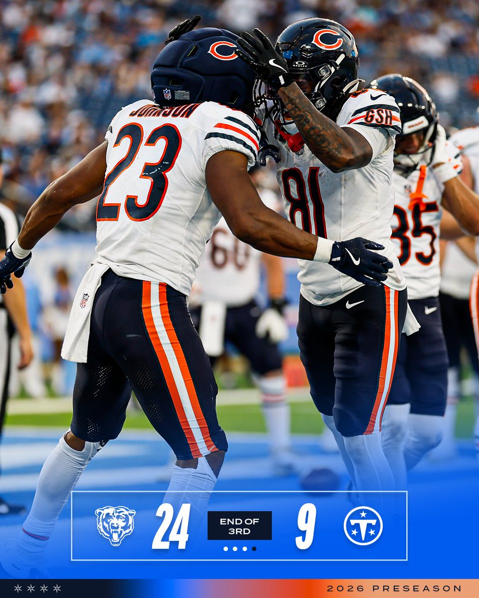 Chicago Bears: 15 minutes left of the preseason