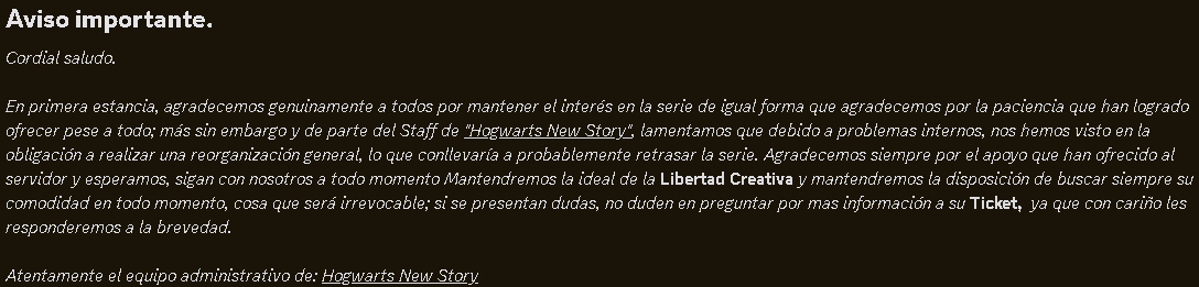 HNSRoleplay's tweet photo. Anuncio Importante. https://t.co/W0oriH4UD6