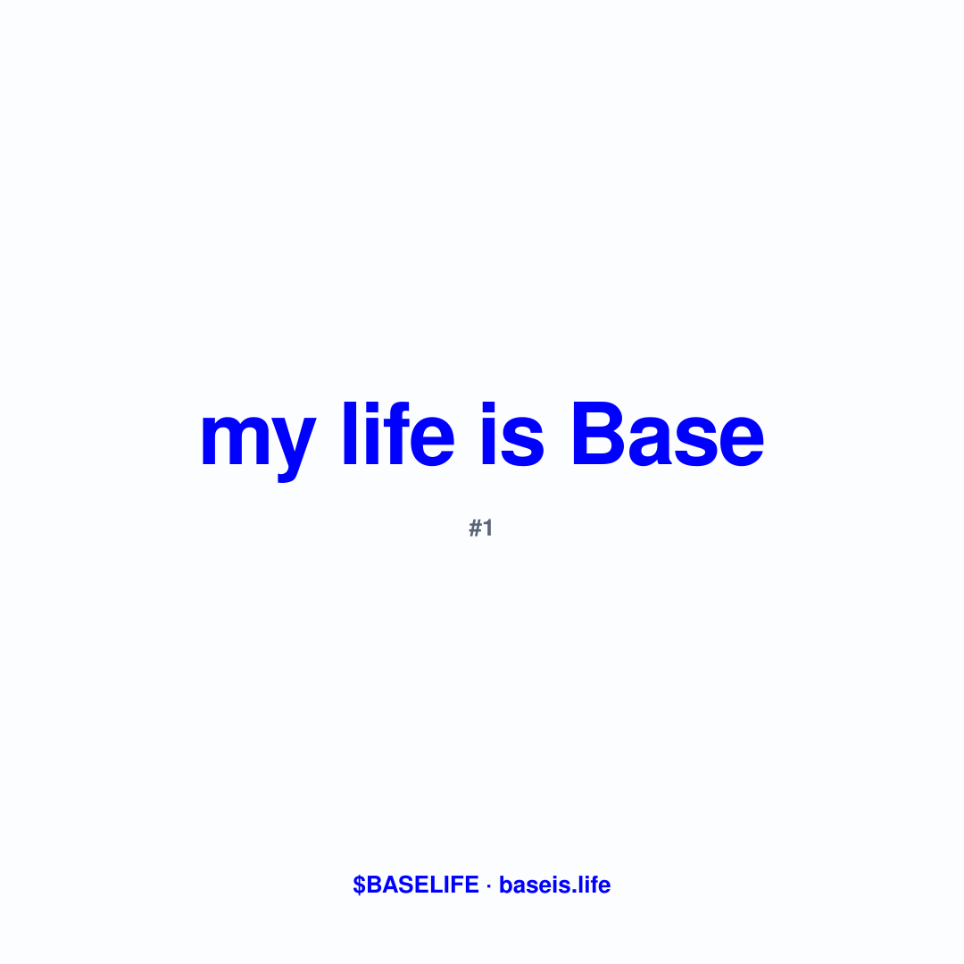 baseismylife's tweet photo. While the account was suspended we dropped something very cool

Go check it out https://t.co/P6Wf1v6JTH

$baselife @cobie @base https://t.co/JRZDek0mwu