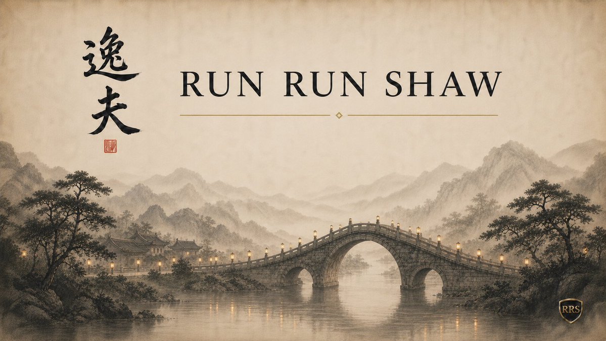 RunRunShawCoin's tweet photo. $邵逸夫币 is not just another ticker. 
It is a living tribute to a man who turned entertainment into philanthropy and lived 106 years doing it. 

Every holder is helping keep Run Run Shaw’s name circulating in a new generation. 

The legacy continues on-chain. https://t.co/YntTwjld2Q