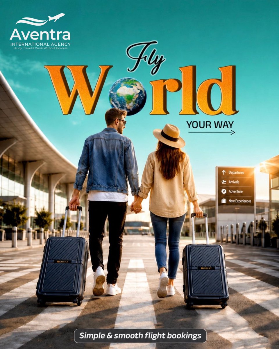 aventra_intl_ug's tweet photo. โ๏ธ Fly World Your Way!
Aventra International Agency = Best Airfare Deals | Domestic & Intl Flights | Fast Booking
๐Ntinda, Kampala
๐ +256 786 306 670
#TravelUG #FlightsUG #cheapairtickets #flywithAventra https://t.co/pZivGfdT3e