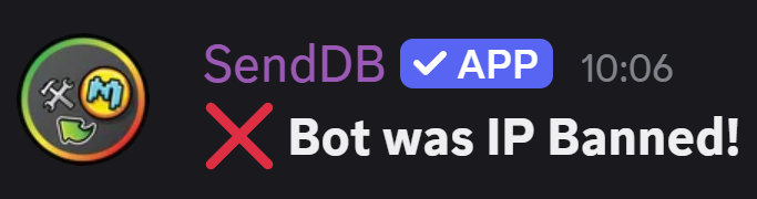 senddb_gd's tweet photo. The SendDB bot has been banned by Robtop after non-stop operation since January 2025. Send tracking has been paused indefinitely. https://t.co/kHmTNQXC6F