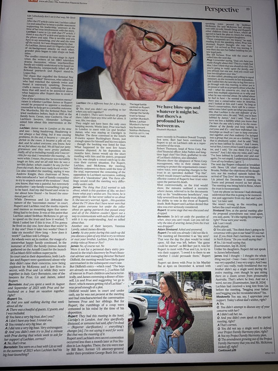 QuentinDempster's tweet photo. Court transcripts expose Rupert Murdoch’s delusion as the saviour of Western civilisation’s “conservative” ethos. Rupert’s not a conservative. He’s an abuser of press freedom for partisan/vested gains. He trashes democratic institutions. He’s a disgrace to ethical journalism. https://t.co/v4kDQFRvbj