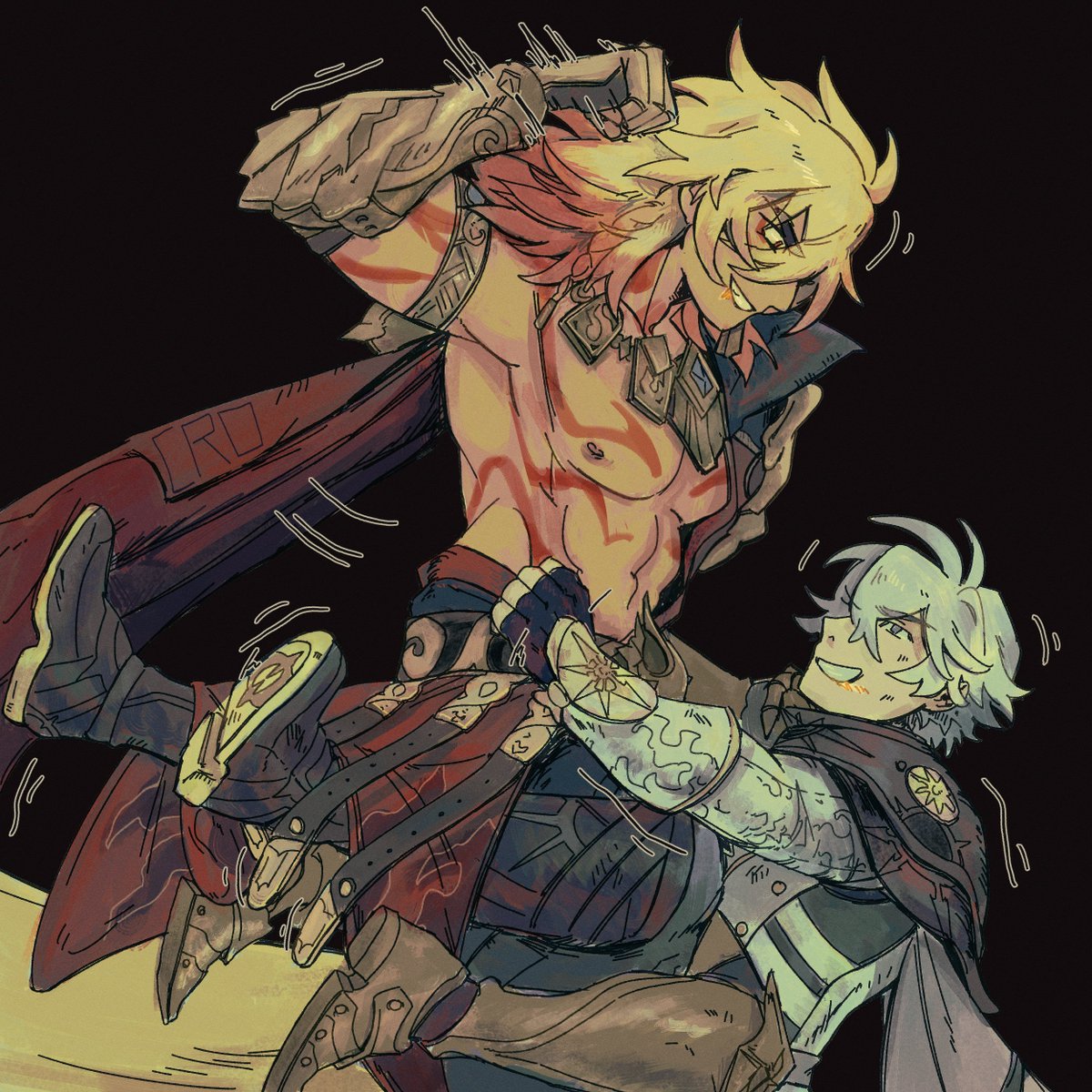 CroChoukuro's tweet photo. sparring partners https://t.co/Zj3XZir9Ke