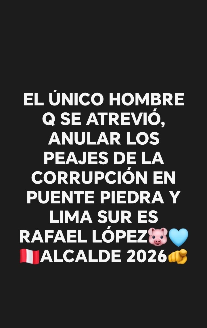 JoseC44992's tweet photo. @rlopezaliaga1 VAMOS PUEBLO CARAJO 🫵 A VOTAR CON TODA NUESTRA FAMILIA X EL ÚNICO LÍDER DE UNA VERDADERA DERECHA 🩵 🇵🇪 💪 🐷 https://t.co/CHnSHBNfF7