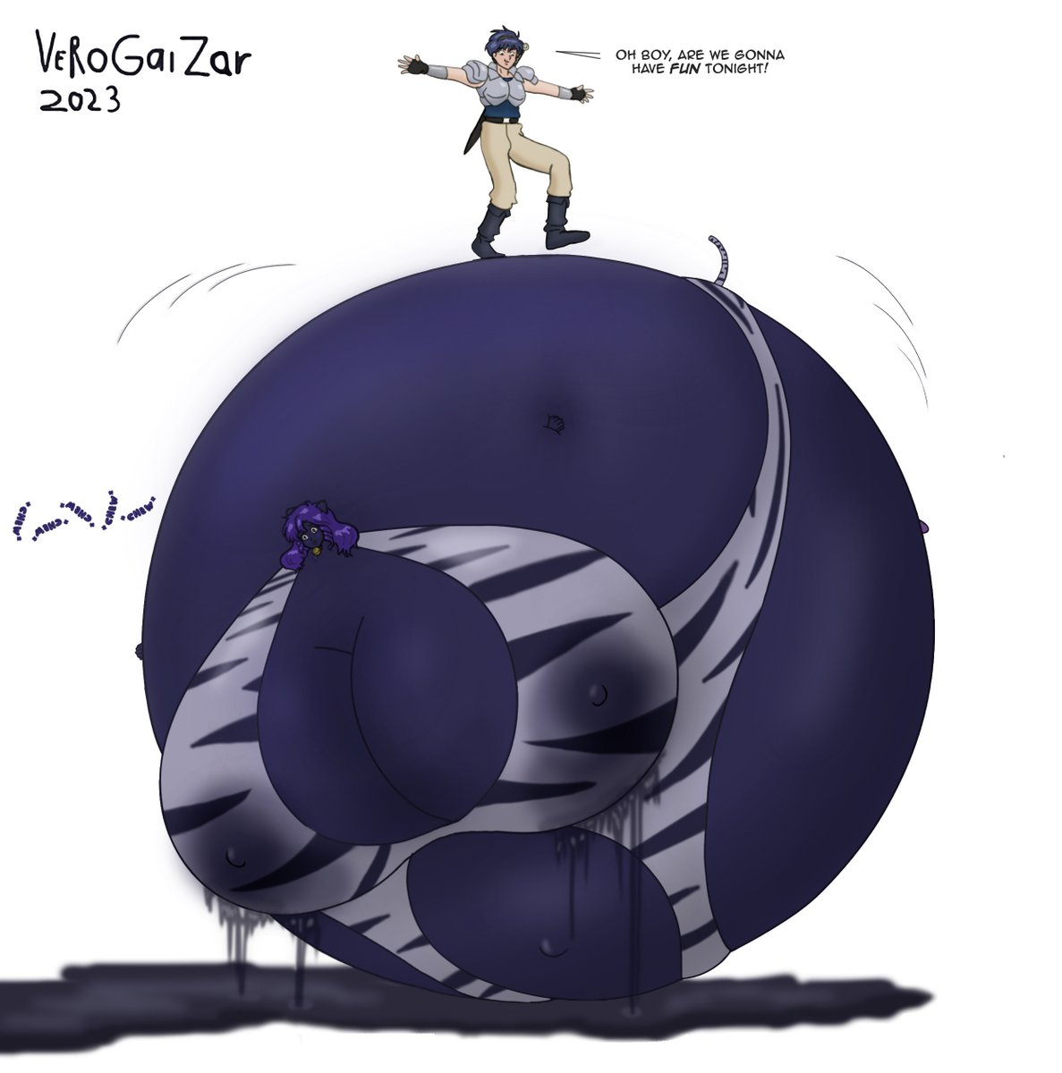 VGaizar's tweet photo. Old Pic I did of Pink from Dragon Pink (1994) meeting a not-pink-at-all fate... https://t.co/lSLHM9Da8E