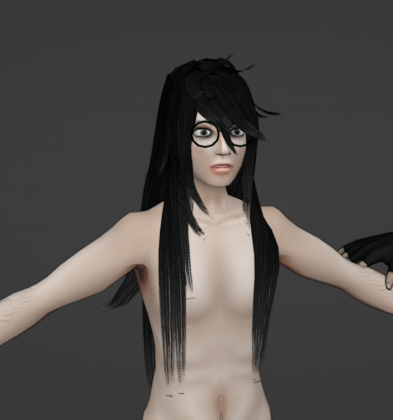 MoniqueMonsters's tweet photo. giving kel a refresh, trying to use hair cards for his hair instead but I'm unsure if it looks kel still. hard to make it curly

also his skin is without a bake now (all manual shading) so it looks a bit flatter, Not sure if it makes him too smooth? https://t.co/QDwqV1yZcK