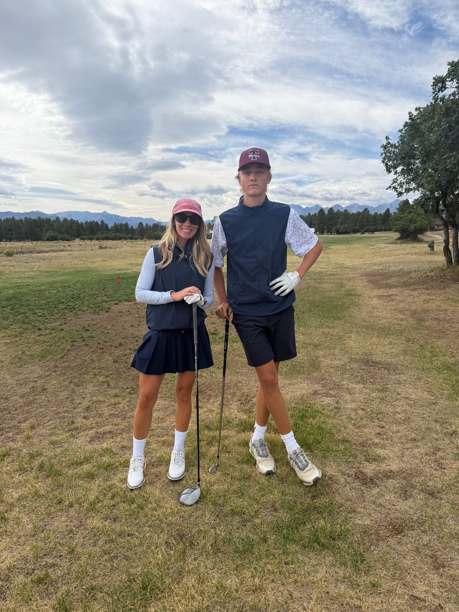 annatelluride's tweet photo. One last Saturday without Georgia football. (Note the kid is hitting his 7 iron when I'm hitting driver- sheesh) https://t.co/CrEGaEEt0b