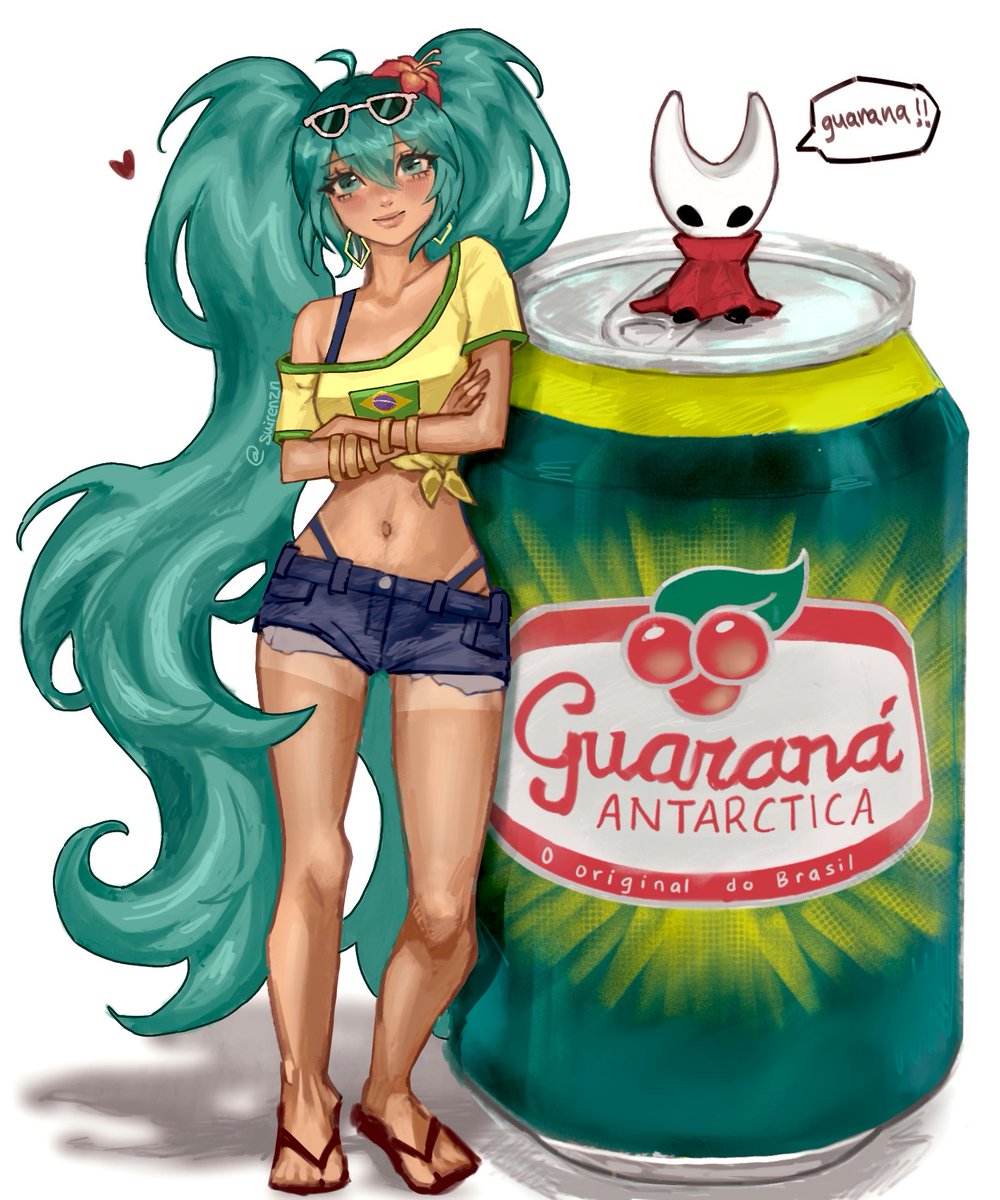 suirenzn's tweet photo. refreshing!🥤🌺 #miku #hornet https://t.co/cyeJ2tWj3X