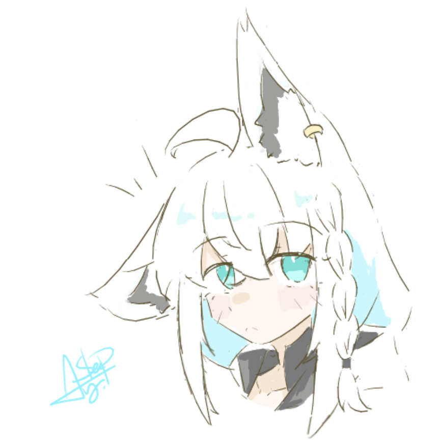 sleepynames's tweet photo. 絵チャで描いたフブさん https://t.co/WsjoZvUtU7