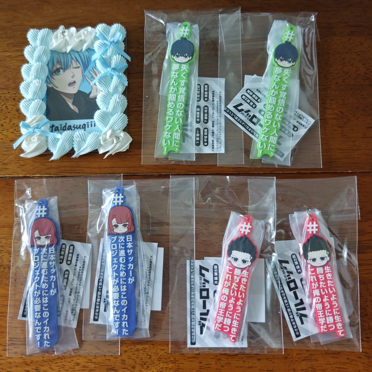 taidasugiii's tweet photo. 【交換/譲渡】ブルーロック ブルロ めじるしアクセサリー ハッシュタグつけるver.

譲▷ 潔 馬狼 アンリ
求▷ 氷織 or 定価(＋送料)

✧ 都内お手渡し or 郵送

お気軽にお声掛けいただけますと幸いです🌸 https://t.co/OLTpTBFJlu