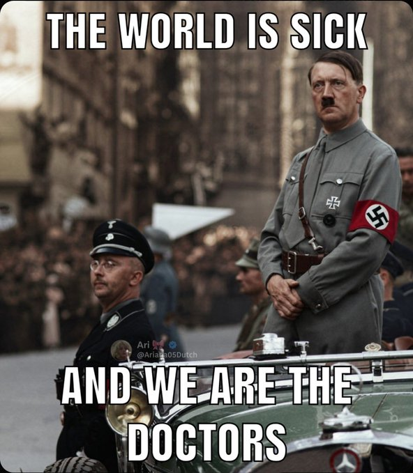 FascistImperium's tweet photo. Degeneracy can be ended.
J*wish control can be ended.
Marxism can be ended.
Atheism can be ended.
Immigrant invasion can be ended.
White population decline can be ended.
Societal decay can be ended.
The world can be HEALED.

Join the American Fascist Imperium.
DM today. https://t.co/fxAwcpayO0