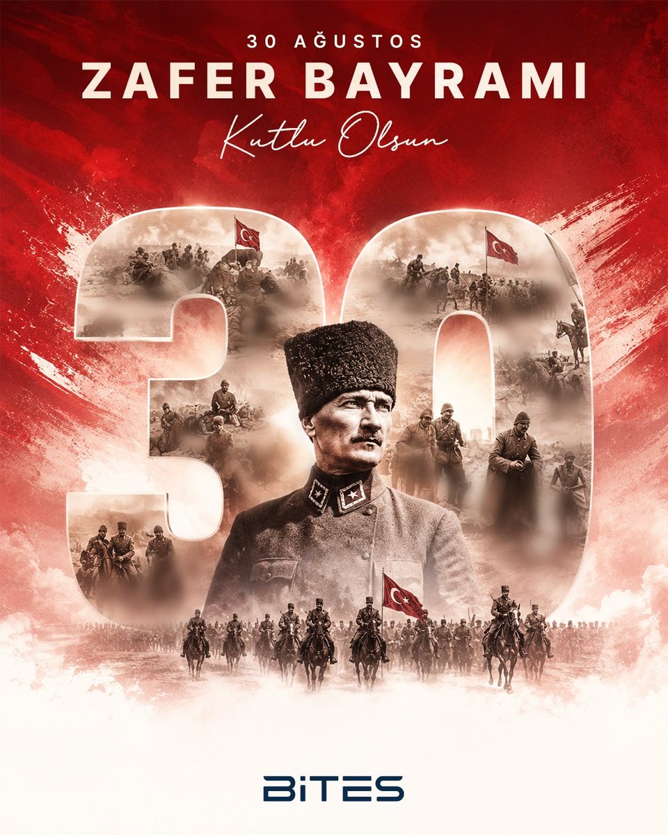 BitesSavunma's tweet photo. 30 Ağustos’u; milletimizin bağımsızlığından hiçbir koşulda vazgeçmeyeceğinin, en zor şartlar karşısında dahi inanç, akıl, cesaret ve kararlılıkla kendi geleceğini tayin edebileceğinin en güçlü simgelerinden biri olarak görüyoruz.

Uzun ve titiz bir hazırlığın, büyük bir gizlilik içinde yürütülen planlamanın ve Türk ordusunun üstün gayretinin sonucunda başarıya ulaşan Büyük Taarruz, 26 Ağustos’ta başladı. Düşman savunma hatlarının aşılmasının ardından 30 Ağustos’ta Dumlupınar’daki Başkomutan Meydan Muharebesi ile kesin bir zafere ulaşıldı. Büyük fedakârlıklarla kazanılan bu zafer, yalnızca işgal kuvvetlerinin yenilgiye uğratıldığı askerî bir başarı değil; bağımsız ve egemen Türkiye Cumhuriyeti’ne uzanan yolun en önemli dönüm noktalarından biri oldu.

BİTES olarak, büyük imkânsızlıklar içinde dahi akıl, cesaret, hazırlık ve kararlılıkla kazanılan bu eşsiz mücadelenin mirasını taşıyan bir ülkede özgün teknolojiler geliştirmenin gururunu ve sorumluluğunu taşıyoruz. Dün bağımsızlığımız için verilen mücadelenin ışığında; bugün ülkemizin teknolojik bağımsızlığına katkı sunmak, millî kabiliyetlerimizi geliştirmek ve geleceğin ihtiyaçlarına bugünden hazırlanmak için çalışmaya devam ediyoruz.

30 Ağustos Zafer Bayramımız kutlu olsun.

Başkomutan Gazi Mustafa Kemal Atatürk ve silah arkadaşları başta olmak üzere, bağımsızlığımız uğruna mücadele eden tüm kahramanlarımızı saygı, rahmet ve minnetle anıyoruz.

--

We regard 30 August as one of the most powerful symbols of our nation’s unwavering commitment to independence and its determination to shape its own future through conviction, reason, courage, and resolve, even under the most challenging circumstances.

The Great Offensive, which was brought to success through meticulous preparation, planning conducted in utmost secrecy, and the extraordinary efforts of the Turkish Army, began on 26 August. Following the breakthrough of enemy defensive lines, a decisive victory was achieved at the Battle of the Commander-in-Chief in Dumlupınar on 30 August. Won through immense sacrifice, this victory was not merely a military triumph over the occupying forces; it became one of the defining milestones on the path toward an independent and sovereign Republic of Türkiye.

At BİTES, we carry both the pride and the responsibility of developing original technologies in a country that inherits the legacy of this extraordinary struggle, won through reason, courage, preparation, and determination despite immense challenges. Inspired by the struggle once waged for our national independence, today we continue to work to contribute to our country’s technological independence, strengthen our national capabilities, and prepare today for the needs of the future.

Happy 30 August Victory Day.

We commemorate with respect, gratitude, and mercy Gazi Mustafa Kemal Atatürk, Commander-in-Chief, his comrades-in-arms, and all our heroes who fought for our independence.

#BİTES #ZaferBayramı