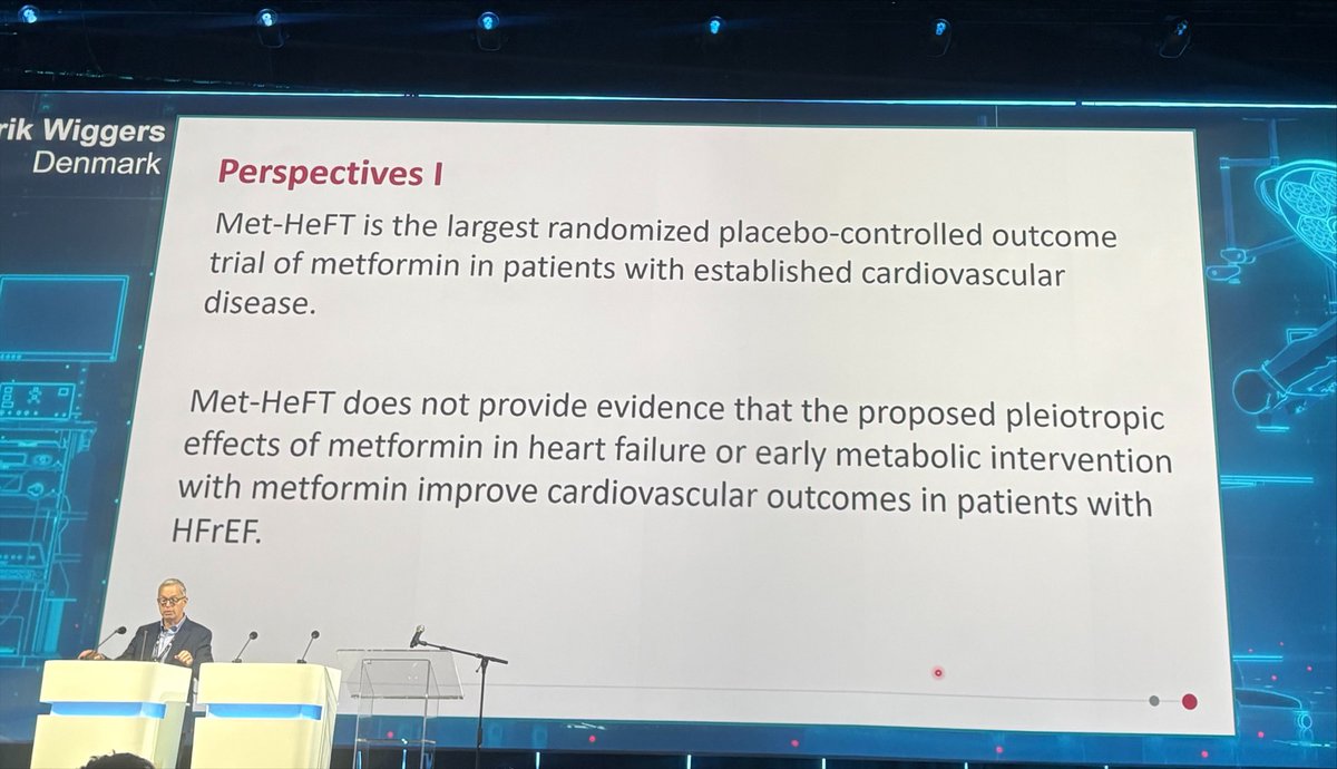 almucastro01's tweet photo. Por fin un ensayo clínico de outcomes CV con Metformina❗️

Como era de esperar:
Metformina no reduce muerte ni hospitalización por IC en ICFEr
en pacientes con DM2 o prediabetes.

Que necesaria es la investigación y no basar nuestra práctica clínica en dogmas sin evidencia científica