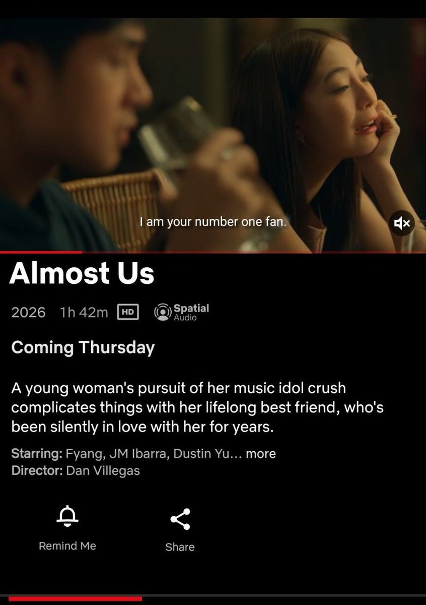 urprettyavee's tweet photo. #JMFyang ALMOST US is coming to Netflix September 3, Thursday ‼️🍿

From cinema to Netflix–ready na ba kayo ma-fall ulit kina Janine at RR? or Pip and Bulots?🤭

#AlmostUsOnNetflix #JMFyang #FyangSmith https://t.co/xGigOvULil