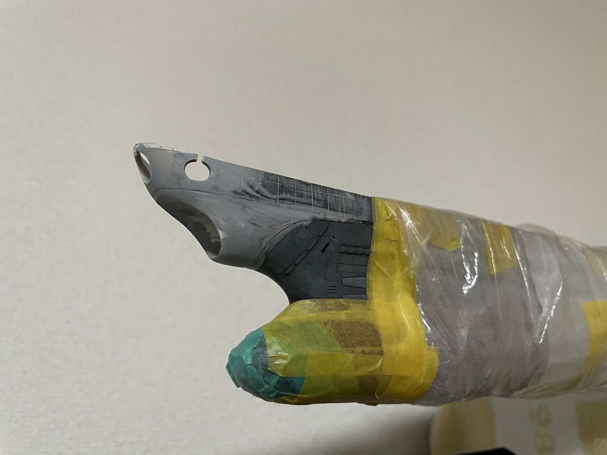 mk_zzr's tweet photo. 波動砲を改修中のこれも、そろそろ決着を付けないと。
ライフリングの工作が超面倒なんだよね〜。 https://t.co/zvspQwZXfF