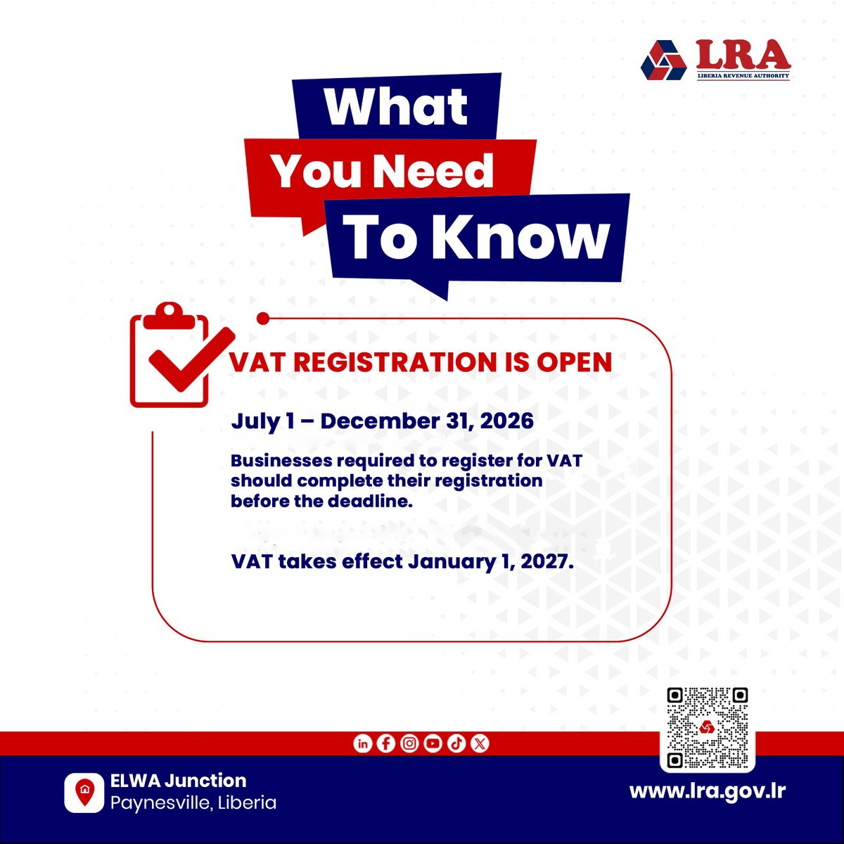 liberia_revenue's tweet photo. What You Need To Know
#WhatYouNeedToKnow #TaxKnowledgeMatters https://t.co/HgkLZW4ROR