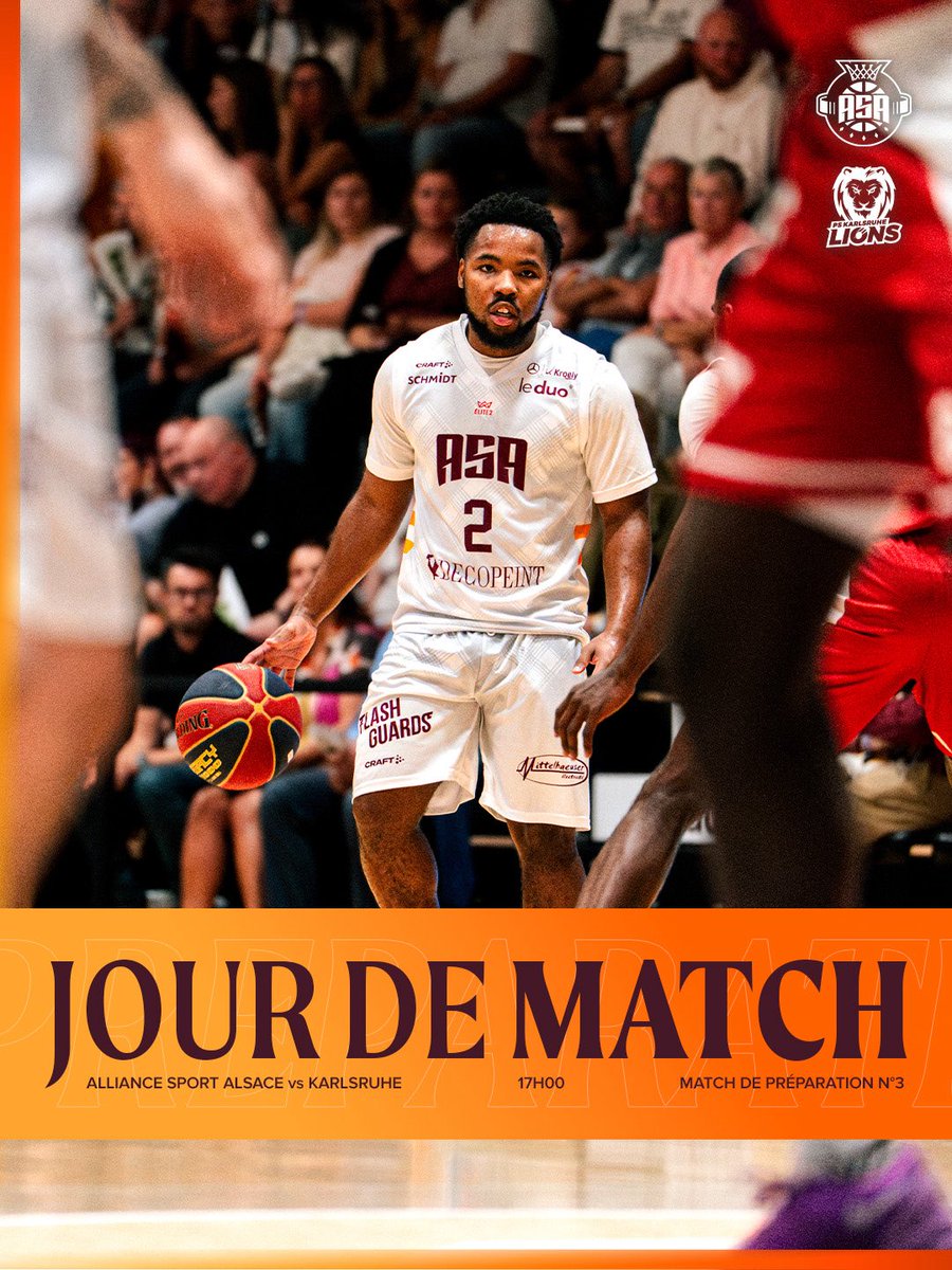 basket_asa's tweet photo. Deuxième test de la semaine 💥

🆚 Karlsruhe Lions
🏠 Forest Arena de Gries
🎫 🆓 Entrée gratuite
🕗 Coup d’envoi à 17h00
🚪 Ouverture des portes à 16h00
🥤🍕 Buvette &amp; restauration en après-match https://t.co/OQ5gQpeMoy
