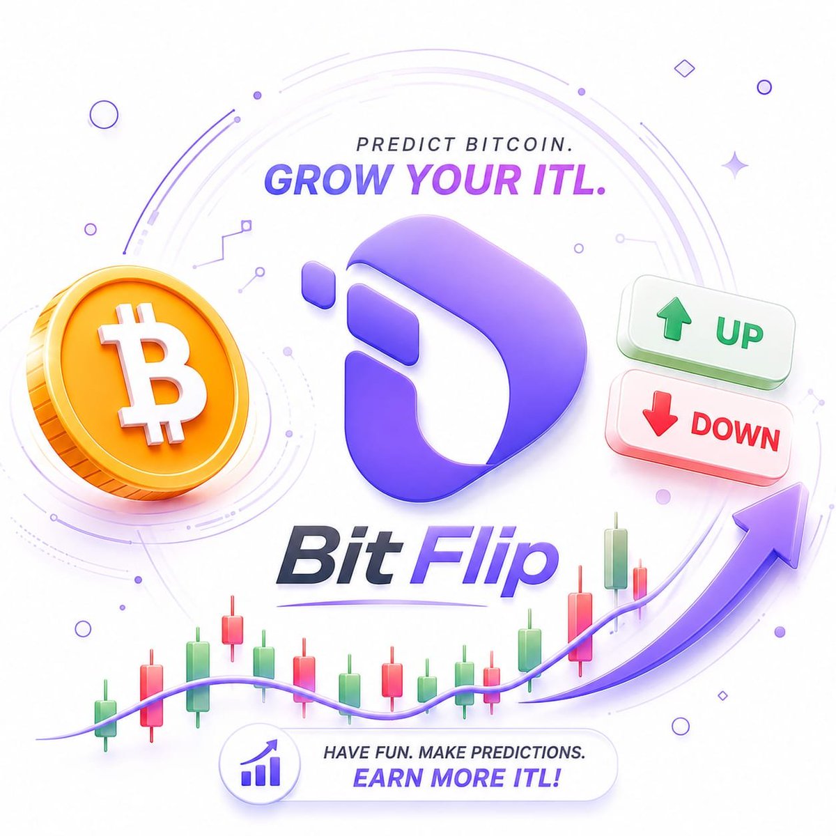 BitFlipITL's tweet photo. Seeing so many Linkers using BitFlip and calling it one of the best dApps has honestly been amazing! 

Everyone has their own experience and personal opinion, and seeing such positive feedback from the community feels really good. 

We’re hoping even more Linkers are enjoying BitFlip, having fun predicting Bitcoin moves, and growing their ITL along the way. 📈

Now I want to hear from you all 👀👇

How much fun are you having on BitFlip predicting Bitcoin? 🟢🔴

Are you getting your predictions right and stacking more ITL? 
#InterlinkBitFlip #ITL #ITLG