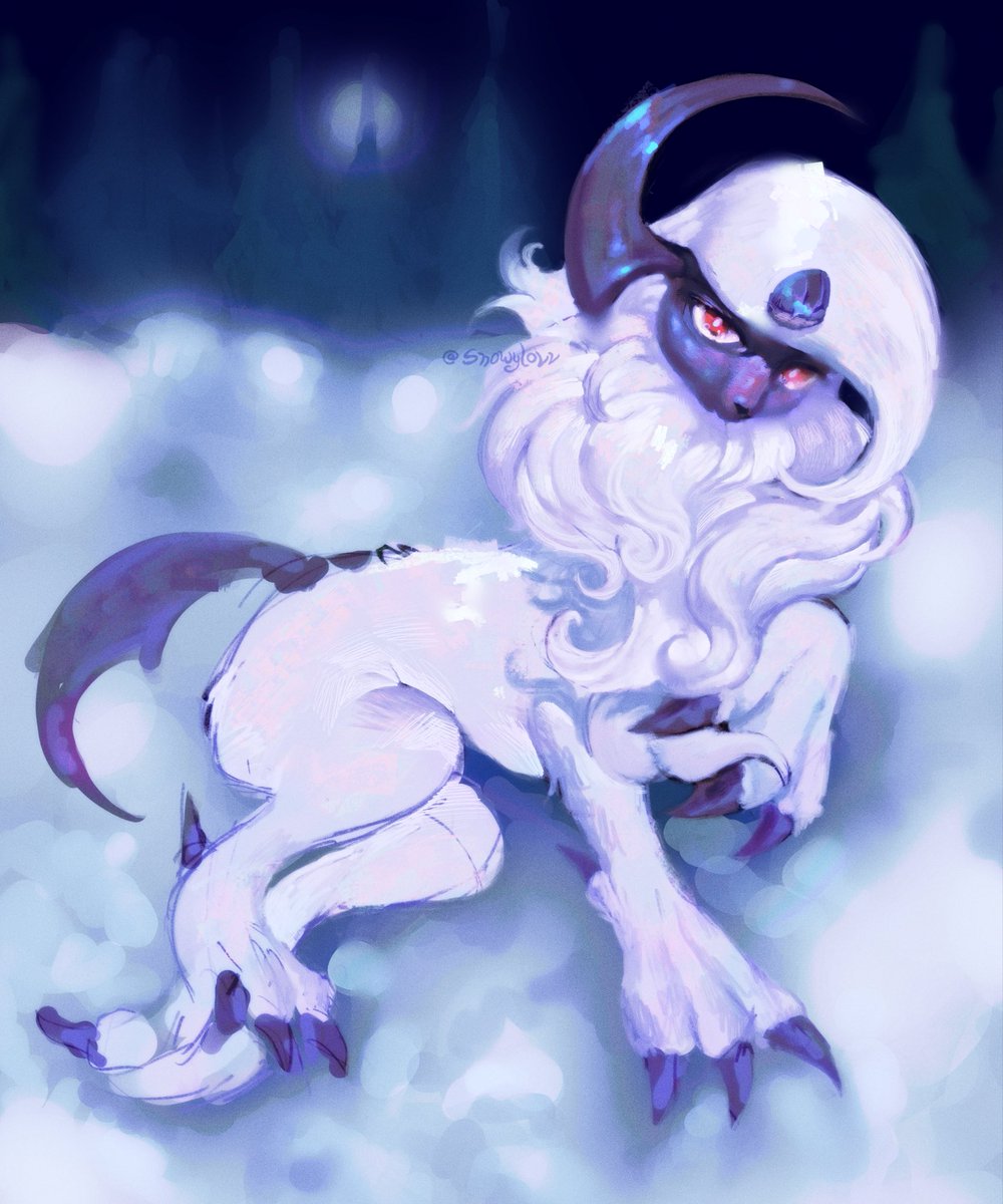 snowylovv's tweet photo. A snow angel❄️🪽🥹
#absol #pokemon #pokemonart https://t.co/9CxGg6XLGV