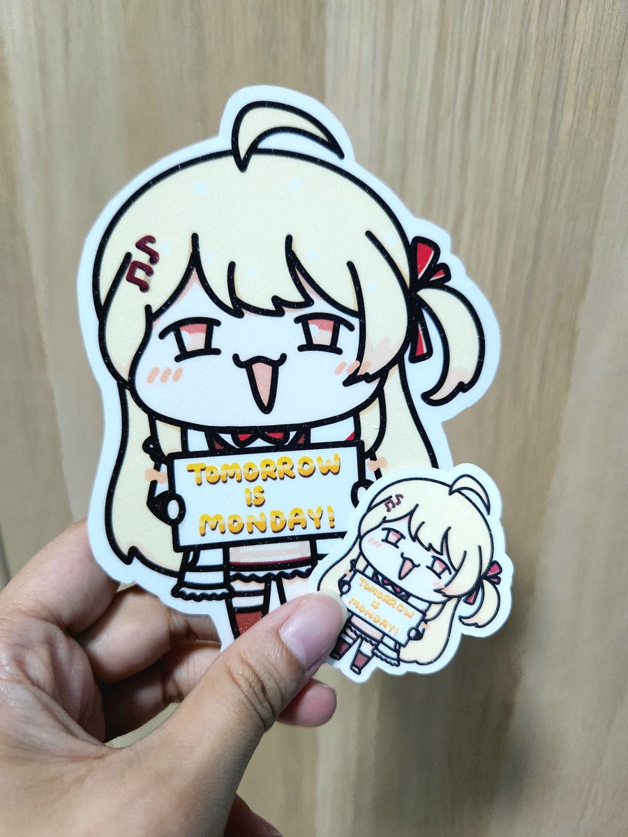 pengeurim's tweet photo. Yesterday someone at Artsobi bought the last Kanade sticker and he said I will buy this so that you can stop terrorising others 🤣

Today at Artsobi: Kanade sticker restocked,
Big Kanade sticker debut

hey, what day is it tomorrow?

#Artnose https://t.co/YeAP3jdAFy
