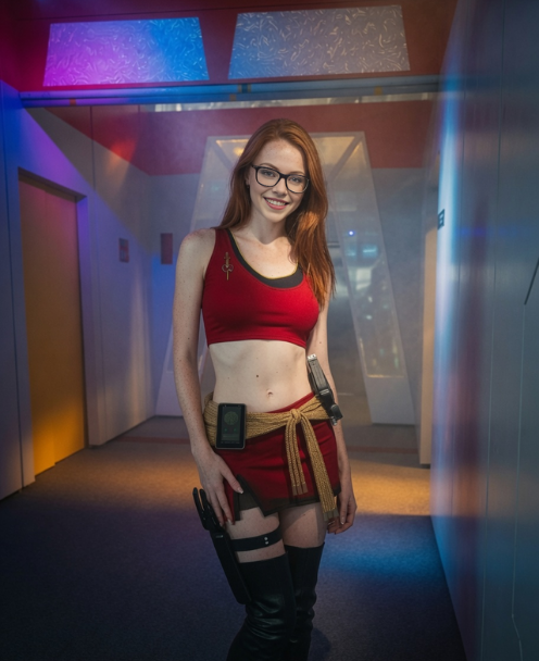 EmilyAsheford's tweet photo. Have to admit, evil looks sexy! Did another #StarTrek #Cosplay for #SciFiSaturday... this time from the Mirror Universe. Did I set my phaser to stunning?
Omg... that was too cheesy!🤣 https://t.co/rRih7Xa5ae
