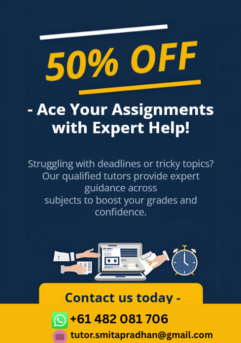 Smita566's tweet photo. 📚 Struggling with your academic tasks? We’ve got you covered! ✍️
Get reliable support across all subjects and academic levels with quality work, timely delivery, and dedicated assistance. 🎓✨
📞 WhatsApp: +61 482 081 706
📧 Email: tutor.smitapradhan@gmail.com https://t.co/6V9qoGL9EH