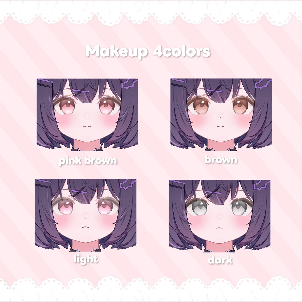 mochix2neko's tweet photo. ♡RPキャンペーン

「Kyurux2Eye&amp;Makeup texture+Faceanimation」の販売開始しました🤍

こちらのポストをRPした方の中から、本商品を抽選で3名様にプレゼントします🎁

📅〜9/1 23:59まで

🔗 https://t.co/mLYMaD0I91

 #VRChat  #もちもちねこらんど https://t.co/ssY0wQ0KNk