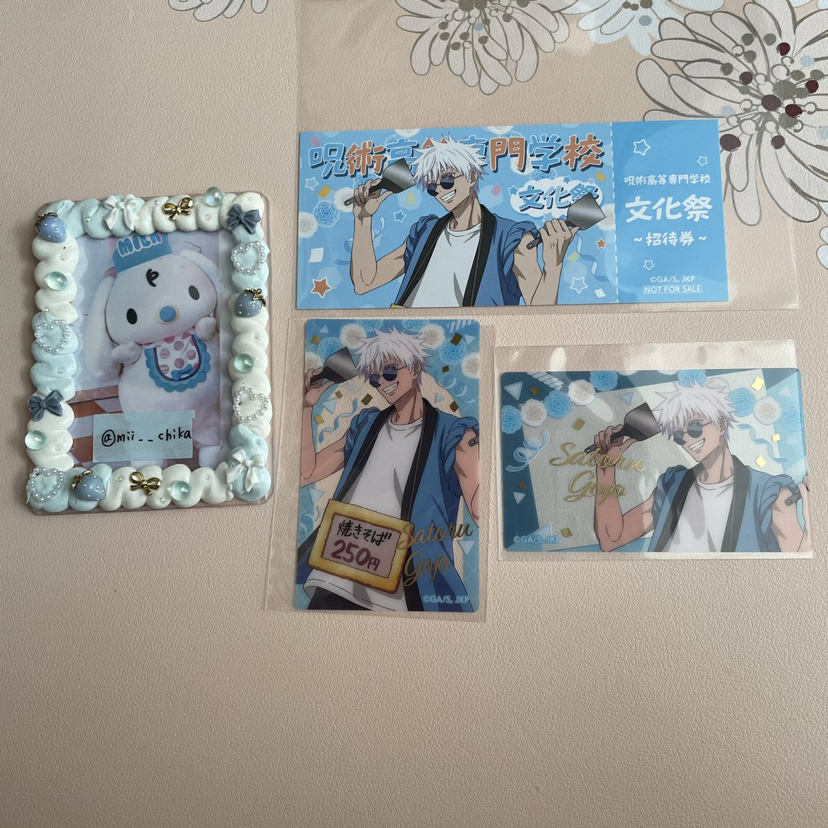 mii__chika's tweet photo. 呪術廻戦 文化祭 アニメイト 箔押しクリアカード 特典
郵送での交換を探しています📮𓈒𓂂𓏸
※職場の郵便集荷にのせますので領収書のご提示できません🙇‍♀️ご了承ください

【譲】
五条悟

【求】
伏黒恵

同種、3:3で交換してくださる方探しています🙇‍♀️ https://t.co/rBgE4eWPYT