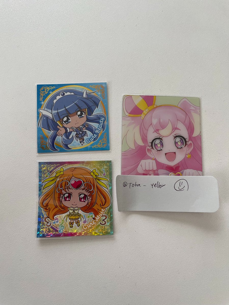 toka_yellow's tweet photo. @0tome_kokoro 検索より失礼します。
当方、キュアミューズを所じしております。キュアピースと1:1で良ければ郵送で交換していただいてもよろしいでしょうか？ https://t.co/kflMhb2AWb