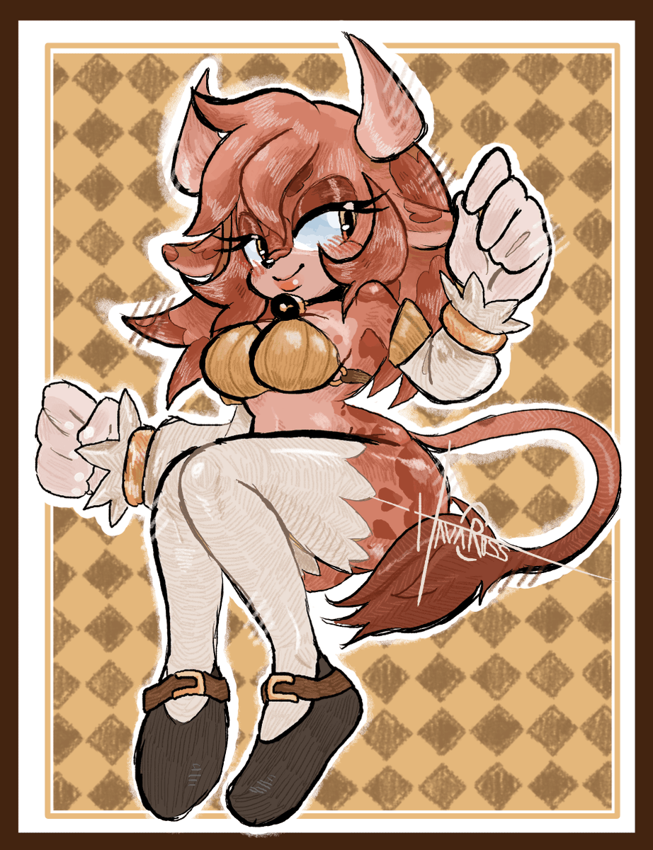 HAVACROSS's tweet photo. trying more of this experimental rendering style, heres Pecan https://t.co/vpDLhgyqgG