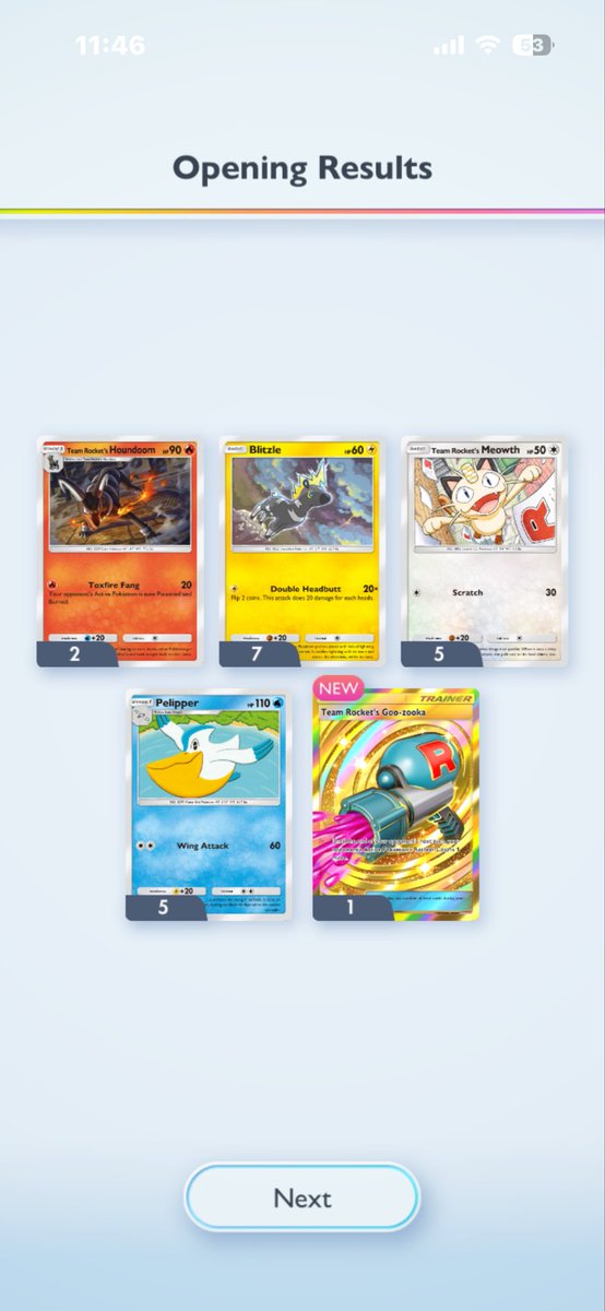 Alushi101's tweet photo. Thank you @PokemonTCGP have not got a gold card since eve grove set long time ago t https://t.co/Wm4b7IP5DF