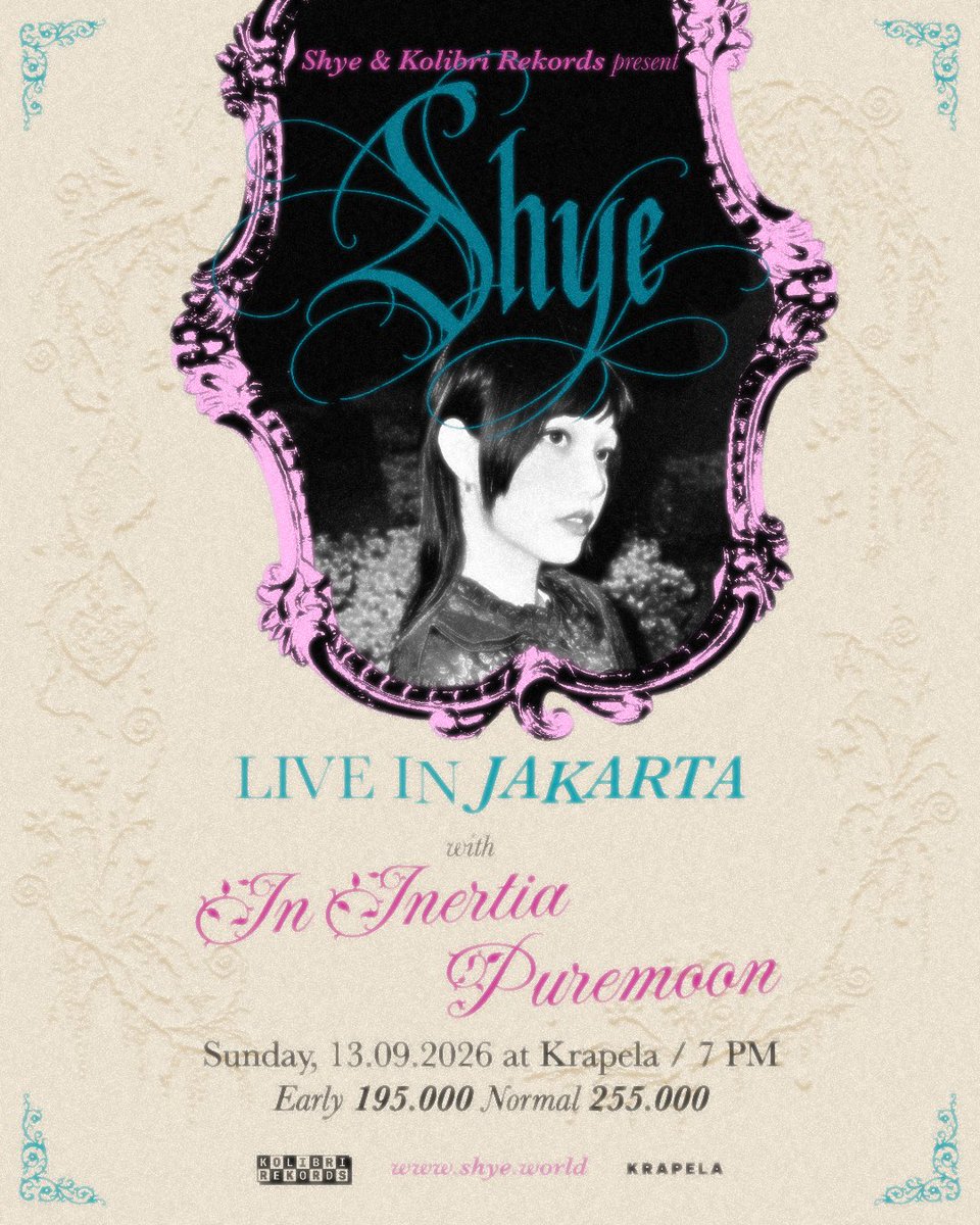 deffeux's tweet photo. SHYE first Indonesia headline shows this September:

12 - Bandung, Tpang Social Fabriek
13 - Jakarta, Krapela

with Alkateri, ASHN, Cheloné, In Inertia, Kalé, Puremoon, and Sweeven.

Tickets on sale now:
https://t.co/nDXG46g8aG https://t.co/kYbLWZaEpT