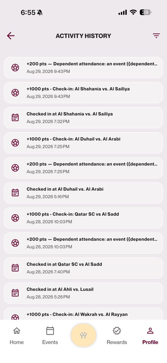 Bu_khaled974's tweet photo. ادارة تطبيق حيوه @Hayyohqa 

تم بعون الله حضوري بجميع المباريات لكن الى الان لم تنزل نقاطي لمباراتي الاهلي ولوسيل 

ومباراة الجولة الاولى الاهلي والسد وهالشي غبني بصراحة لاني اتعب واروح من ملعب لملعب وما افوت مباراة ويضيع تعبي والدعم خارج الخدمة

هل من مستجيب للشكاوي وحلول؟ https://t.co/5hQGSCyTMl