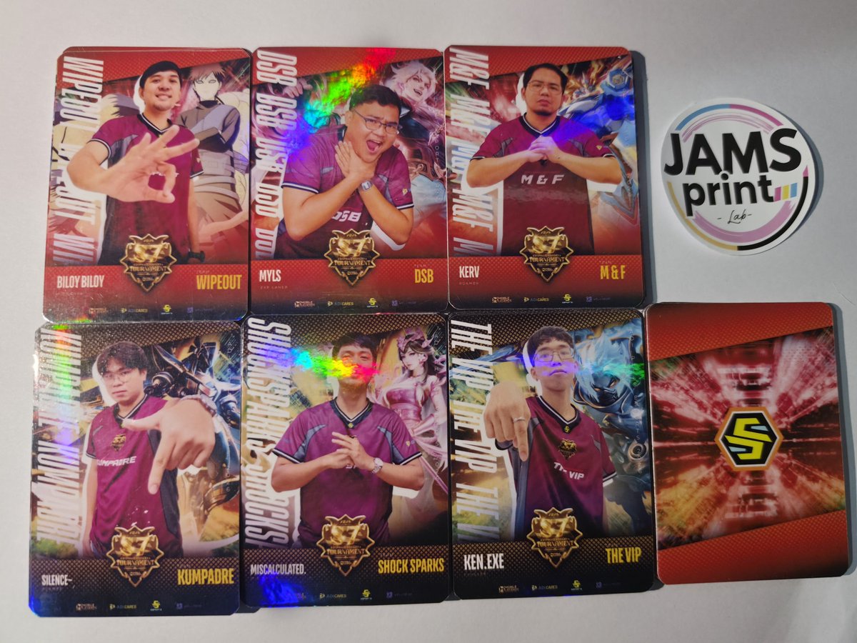 jamsprintlab0's tweet photo. 46 pcs customized photocard  holographic front and matte back finish for ADIPhils MLBB tournament

#JAMSPrintLab
#photocards
#Printingservice https://t.co/OJniJWCDJP