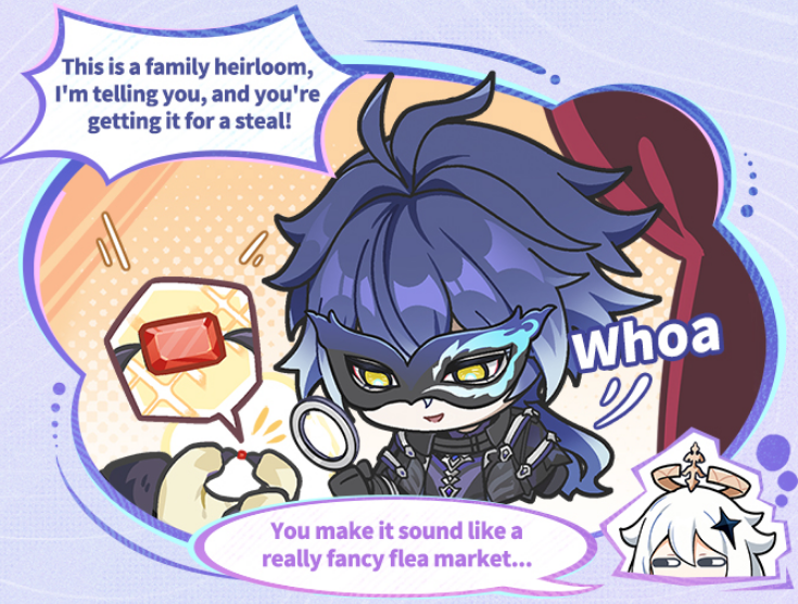pairedblessings's tweet photo. #varflins

I'm laughing at these two right now; Paimon doing her best to get answers out of these two, but they are side-stepping her. Poor baby. She's only a child, you two, don't bully her 😂 https://t.co/sdo9Y9Cbq1