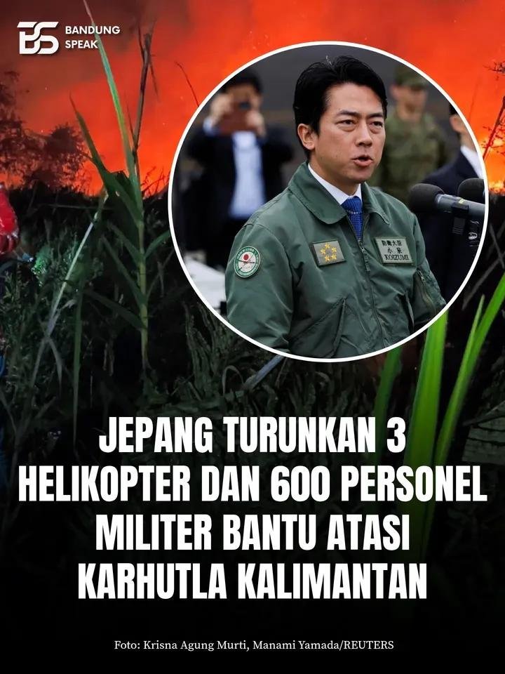 ejaaipongg's tweet photo. BUAT MALU ‼️
SUDAH MASUK DAN DISIARKAN OLEH MEDIA ASING ‼️

Kebakaran Hutan di Kalimantan, sudah banyak mendapat sorotan dari luar negeri, tidak hanya ASEAN saja tapi media asing mulai menyoroti langsung masalah karhutla ini, bahkan media sekelas Al-Jazeera meliputi dan memantau langsung kondisi di Rasau Jaya, Kalimantan Barat. 

KEMENTERIAN PERTAHANAN JEPANG pun juga langsung merespon dan menurunkan 3 helikopter dan 600 personel militer untuk membantu dan mengatasi karhutla di kalimantan. 

Betapa geramnya negara luar melihat kondisi dan realita penanganan kebakaran hutan ini  ‼️