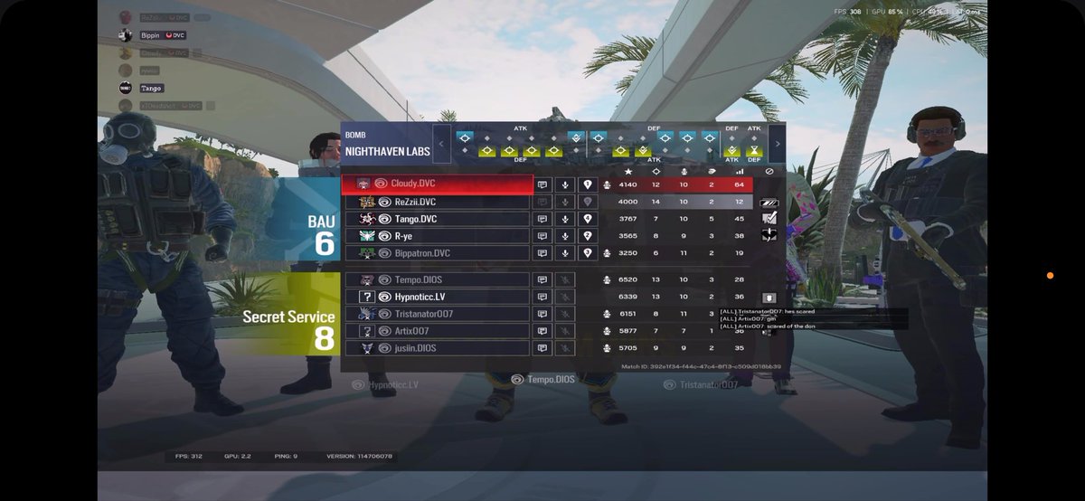 DivineCorpesp's tweet photo. HUGE win today in @FridayNightR6 can’t wait for Grand Finals!

@RZzii91662 
@Bippinese 
@CloudyR6_ 
@RyvilsFPS 
@Tango_SZN 
@DeadshotR6S https://t.co/s3nexIoDfd