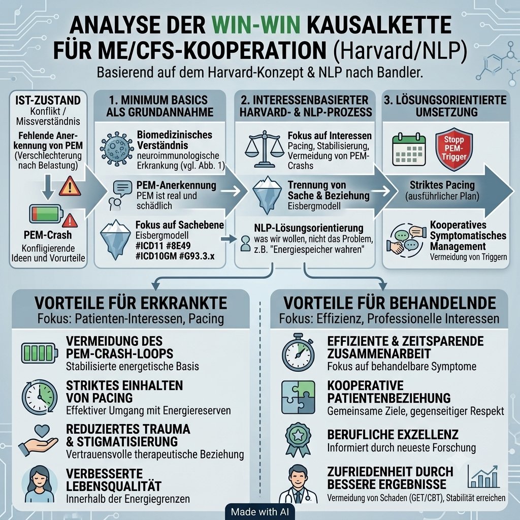 Diagnose8E49's tweet photo. ANALYSE DER
WIN-WIN KAUSALKETTE
FÜR ME/CFS-KOOPERATION
Basierend auf dem Harvard-Konzept & NLP nach Bandler
Effizienter und lösungsorientierter Ansatz als Grundlage FAIRER KOMMUNIKATION
Kommunikationsfehler vermeiden.
#Aufklärung #ICD11 #8E49 #NLP
🇩🇪 #ICD10GM G93 3.x #pwME https://t.co/EFTyCwIzBh