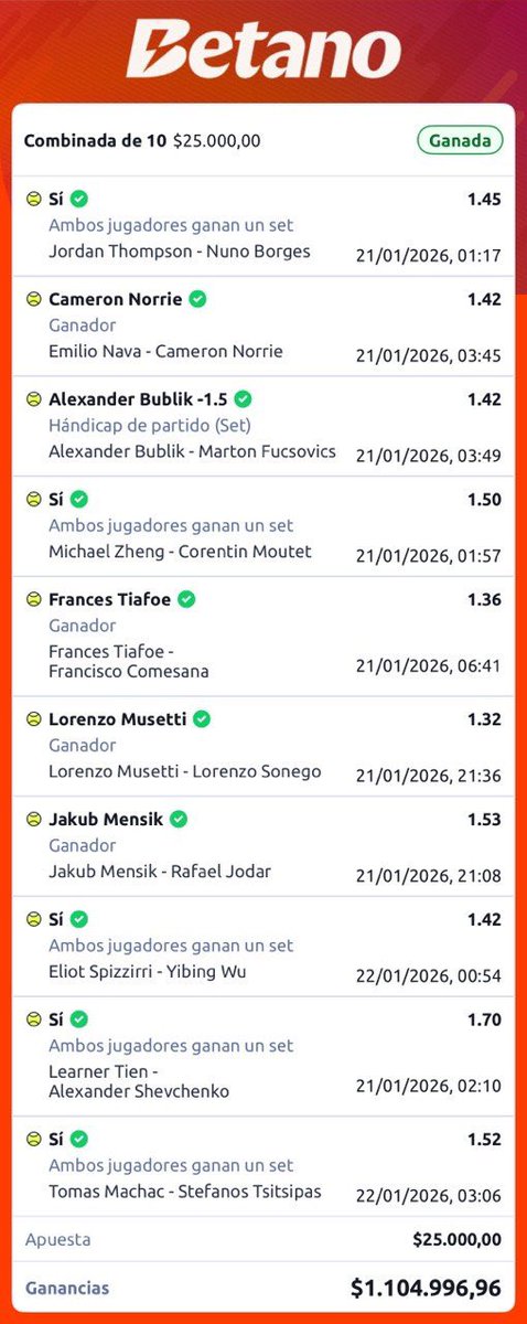 brozzek999's tweet photo. hoy arranca lo lindo, uno de los mejores torneos para apostar en tenis, aca dejo un par de los tantos bombazos que se pegaron la ultima vez . 🔥
seguro mas tarde mando una falopa como para arrancar 😁🍀. https://t.co/ejHXs3YcDM