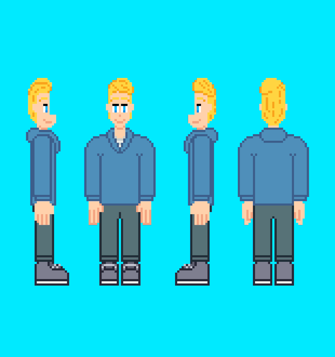 Popiaeus's tweet photo. Here's the full body. I finish drawing them last night. Third pics is bonus.
#pixelart #ドット絵 #픽셀아트 #Amelia #Charlie #pathway #weekend https://t.co/RPEjQ7oCTY