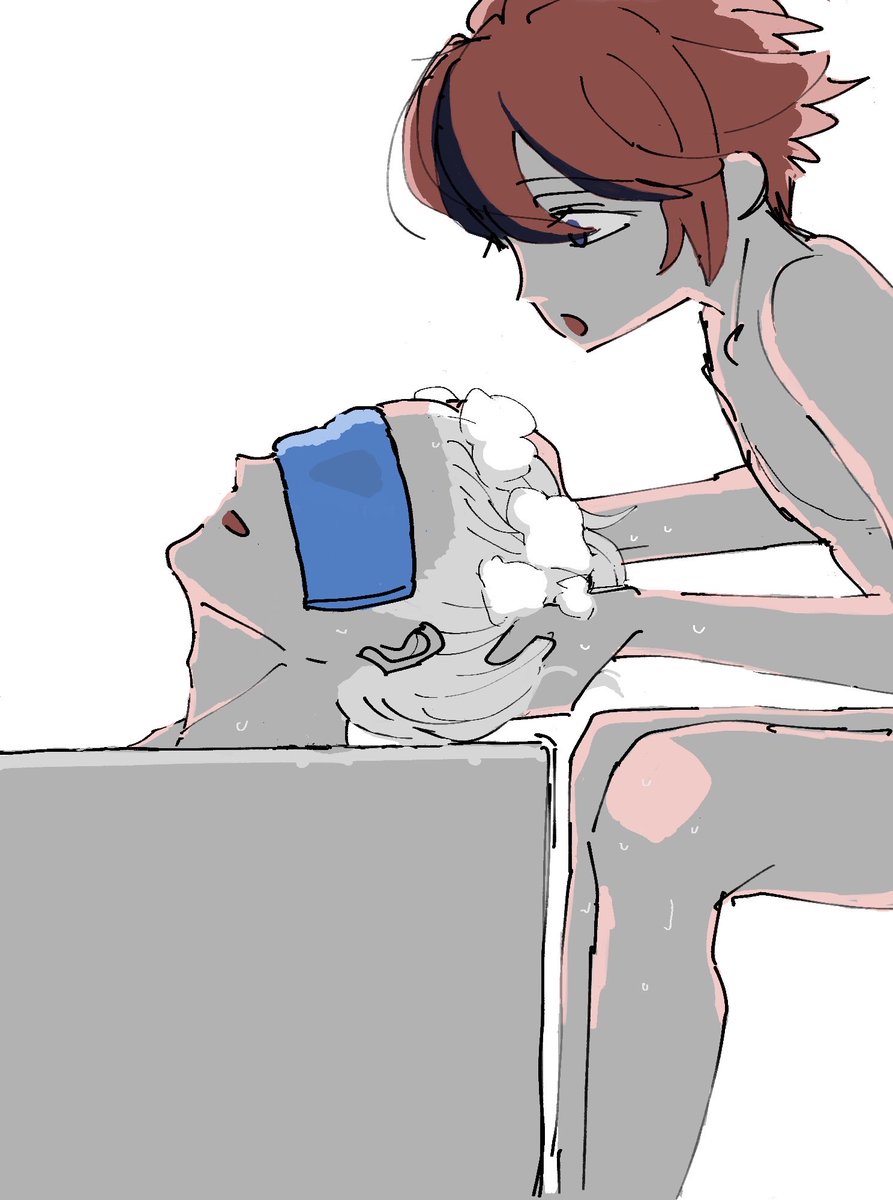 sekiyanus's tweet photo. 001軸えたくお風呂
なんだかんだお世話してくれる🌊
肌色だけどえっちではないです https://t.co/Acg3eTr3WD