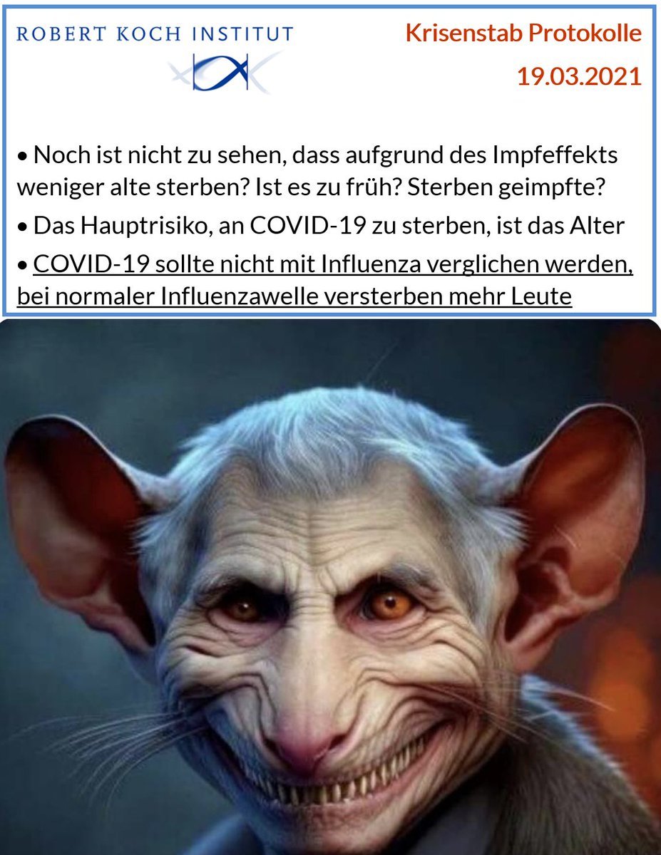 SHomburg's tweet photo. Fauci schrieb ins Tagebuch, Corona sei mit Influenza vergleichbar. Das RKI formulierte ähnlich. Beide führten die Bevölkerung irre, um sie per Lockdown weichzukochen und zu spiken.

Hintergrund: Fauci, Wieler und Schaade konnten nicht damit rechnen, dass ihre Lügen auffliegen würden. 

Millionen Menschen werden nie vergessen, wie sie von Politikern und Behörden getäuscht und als Versuchskaninchen missbraucht wurden. Daran denken sie auch, wenn es um Krieg und Klima geht.

Amtlicher Link für alle, die es immer noch nicht glauben: https://t.co/AqByJROp3T