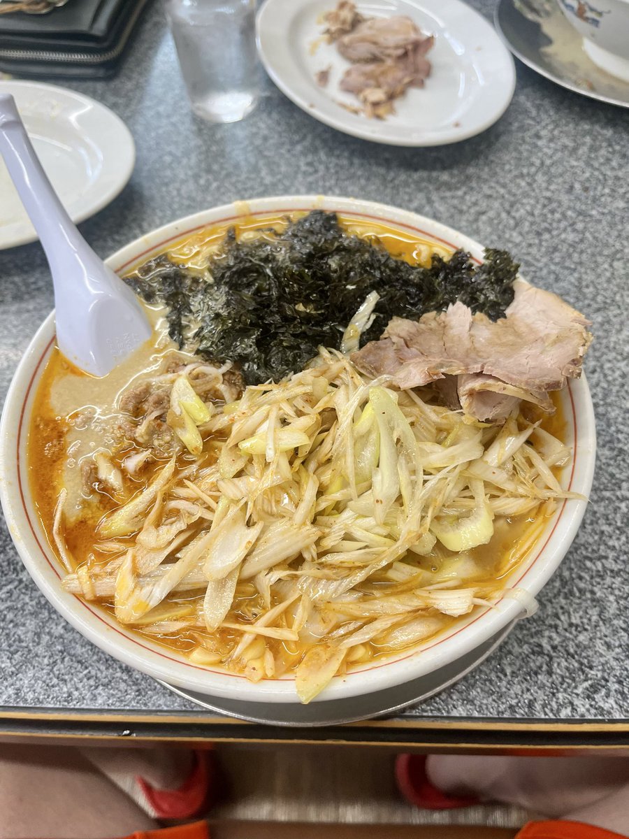 puchiraou's tweet photo. 勝龍で岩のりスペシャルねぎトッピングを
ガッツリ食べてきました🔥

#ラーメン
#小千谷市 https://t.co/typur2grzE