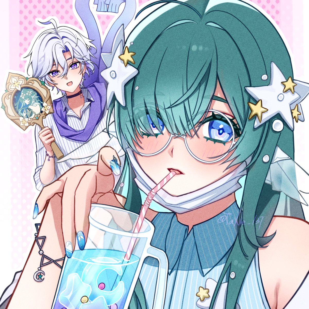TANE_1379's tweet photo. #트친소
주력 원신 및 타장게임과 애니
취미로 그림 그리고 드물게 동인 행사에 참여합니다
가끔 그리고 싶은 것들을 러프로 끄적이거나 
최애&헤테로CP 언급, 귀여운 것과 일상 힐링, 타장(게임/애니) 언급 잦습니다

본계는 교류를 잘 안 해서 여기서 교류를 할 예정이에요
메인트 취향표 확인 후 괜찮다 싶으면 트친소 글에 마음 남겨주시고 일부 가려서 팔로우 드리겠습니다
시간 지나서도 맞팔을 안 받아주시면 취소합니다

앞으로 잘 부탁드립니다

대충 이런거 그려요 ↓↓