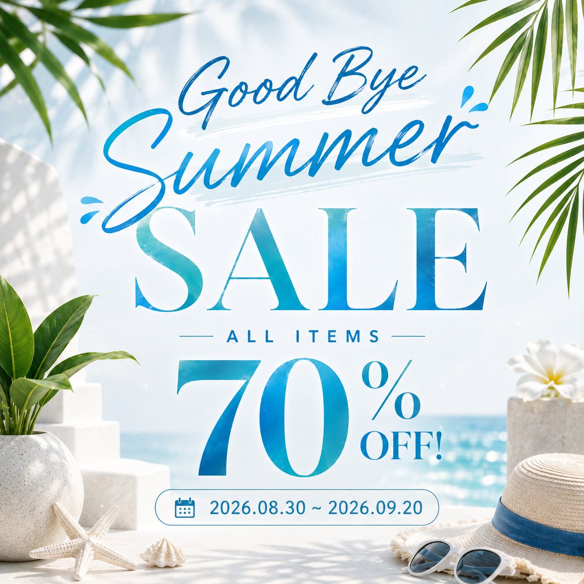 Siru_house's tweet photo. https://t.co/2OjPVNNfVt
🌴 GOOD BYE SUMMER SALE 🌴
🚨 全商品70%OFF & RT EVENT 🚨

📅 SALE
2026.08.30 ~ 2026.09.20
🔥 全商品70%OFF

🎁 RT EVENT
期間：2026.08.30 ~ 2026.09.04
参加方法：Follow + RT
当選人数：5名様
賞品：SIRU HOUSEのお好きな商品1点

当選者はイベント終了後、抽選にて発表いたします。
たくさんのご参加をお待ちしております。🤍✨

🌴 GOOD BYE SUMMER SALE 🌴
🚨 ALL ITEMS 70% OFF & RT EVENT 🚨

📅 SALE
2026.08.30 ~ 2026.09.20
🔥 전 상품 70% OFF

🎁 RT EVENT
기간 : 2026.08.30 ~ 2026.09.04
참여 : Follow + RT
당첨 : 5명
상품 : SIRU HOUSE 원하는 상품 1개

당첨자는 이벤트 종료 후 추첨을 통해 발표합니다.
많은 관심과 참여 부탁드립니다. 🤍✨

🌴 GOOD BYE SUMMER SALE 🌴
🚨 全商品70%OFF & RT EVENT 🚨

#BOOTH #SIRU_VRC #SIRU_HOUSE