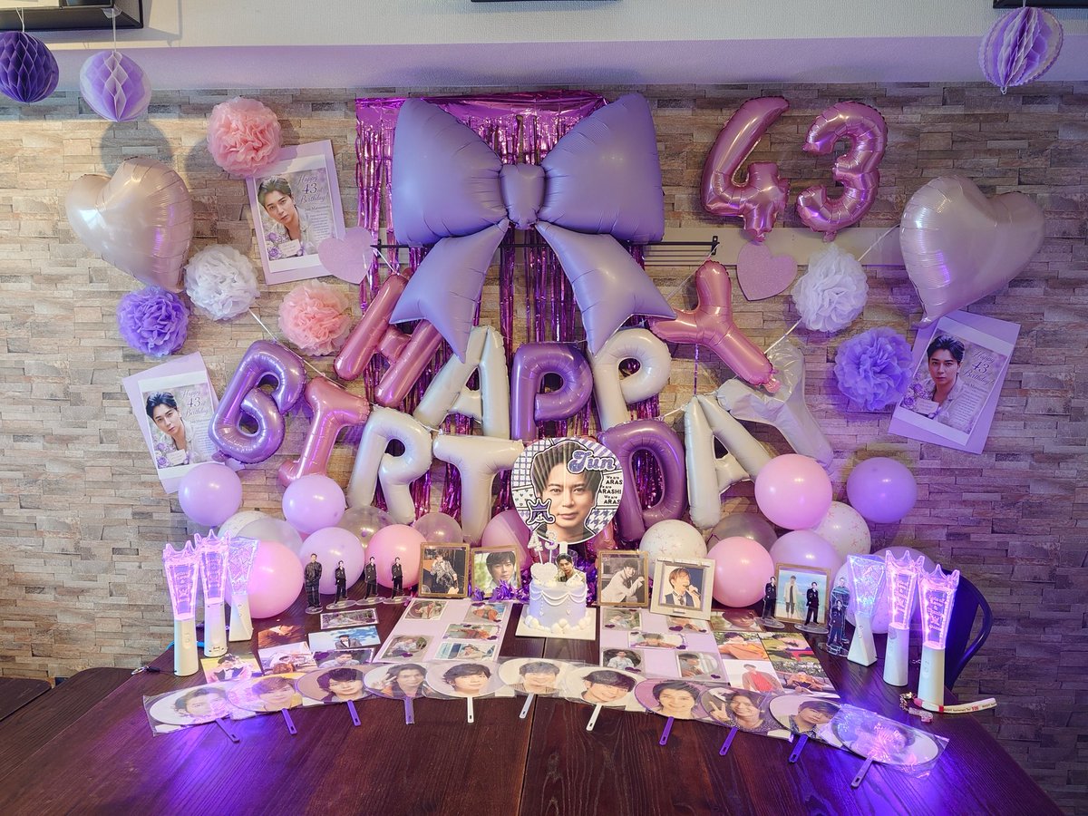 Kei24m's tweet photo. 潤くん、お誕生日おめでとう🎉🥳🎈
潤くんにとって素敵な素晴らしい一年になりますように✨

潤担のみんなとお祝い🥂💜

#松本潤誕生祭
#松本潤誕生祭2026 https://t.co/zBd2sVudoL