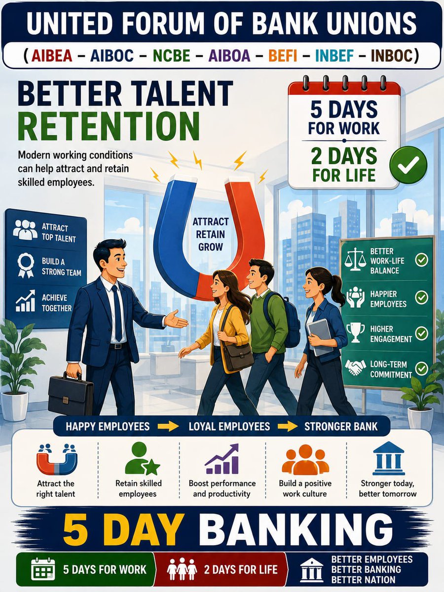 niteshparmar83's tweet photo. #5DayWeekandFairPLI
@PMOIndia
@DFS_India
@ChairmanIba
@CLCMOLE
@UFBUIndia
@LChandrase57170 
@ncbeofficial
#NCBE https://t.co/zrvqGXMXMk