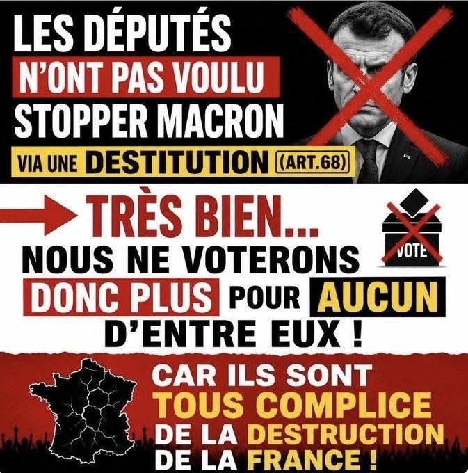 conspjustice's tweet photo. Énergie : «Macron obéit à des intérêts étrangers qui pillent le pays»,
https://t.co/o3uTB0fgX2
#Hautetrahison #complicite https://t.co/GieHIGtPPW