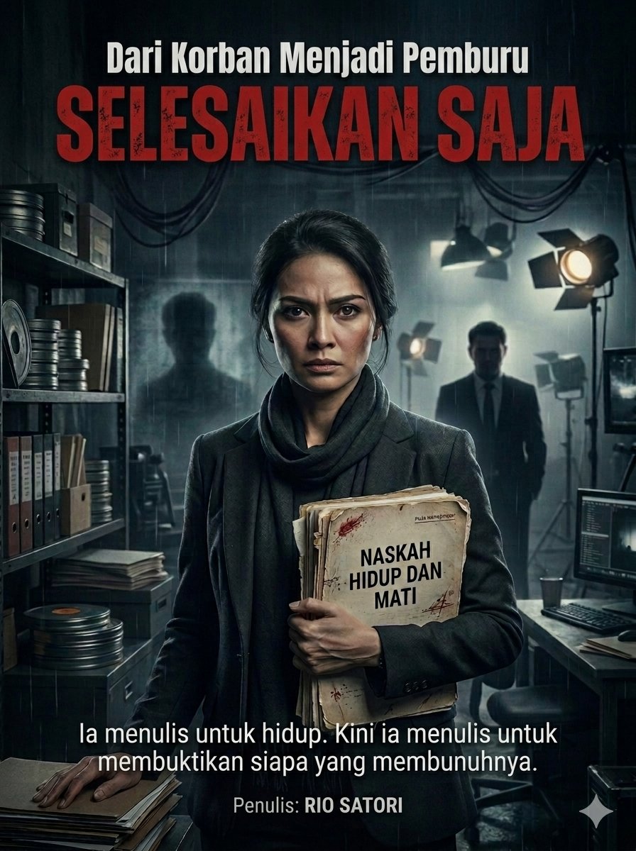 RioSatoriWriter's tweet photo. Tentang istri, yang sekaligus manajer penulis novel bernama Barkah, yang melanjutkan tulisan suaminya setelah malam pembantaian bernuansa badai di sebuah vila di Bali. #Fiksi #Thriller #Novel #SelesaikanSaja #Free di #GateplusID  https://t.co/LEsubiYDUa https://t.co/jIICmezHoc